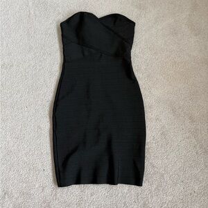 WOW Couture Black Strapless Dress